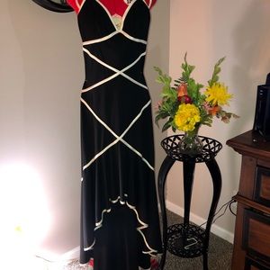 Sweet black and whites evening gown by Blondie Knights